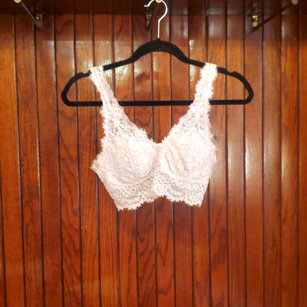 3 For $18 AERIE SIZE SMALL/PETITE Elegant Lace White Bralette